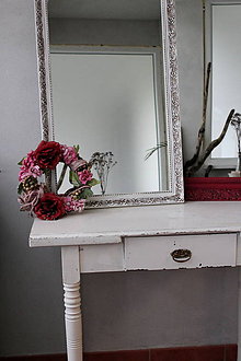 Zrkadlá - Biele vintage zrkadlo - 8631239_
