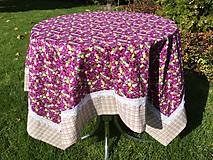 Úžitkový textil - Obrus do fialová - 8641632_