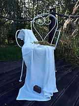 Úžitkový textil - Ľanová osuška Natural White (Šedá Typ B) - 8646961_