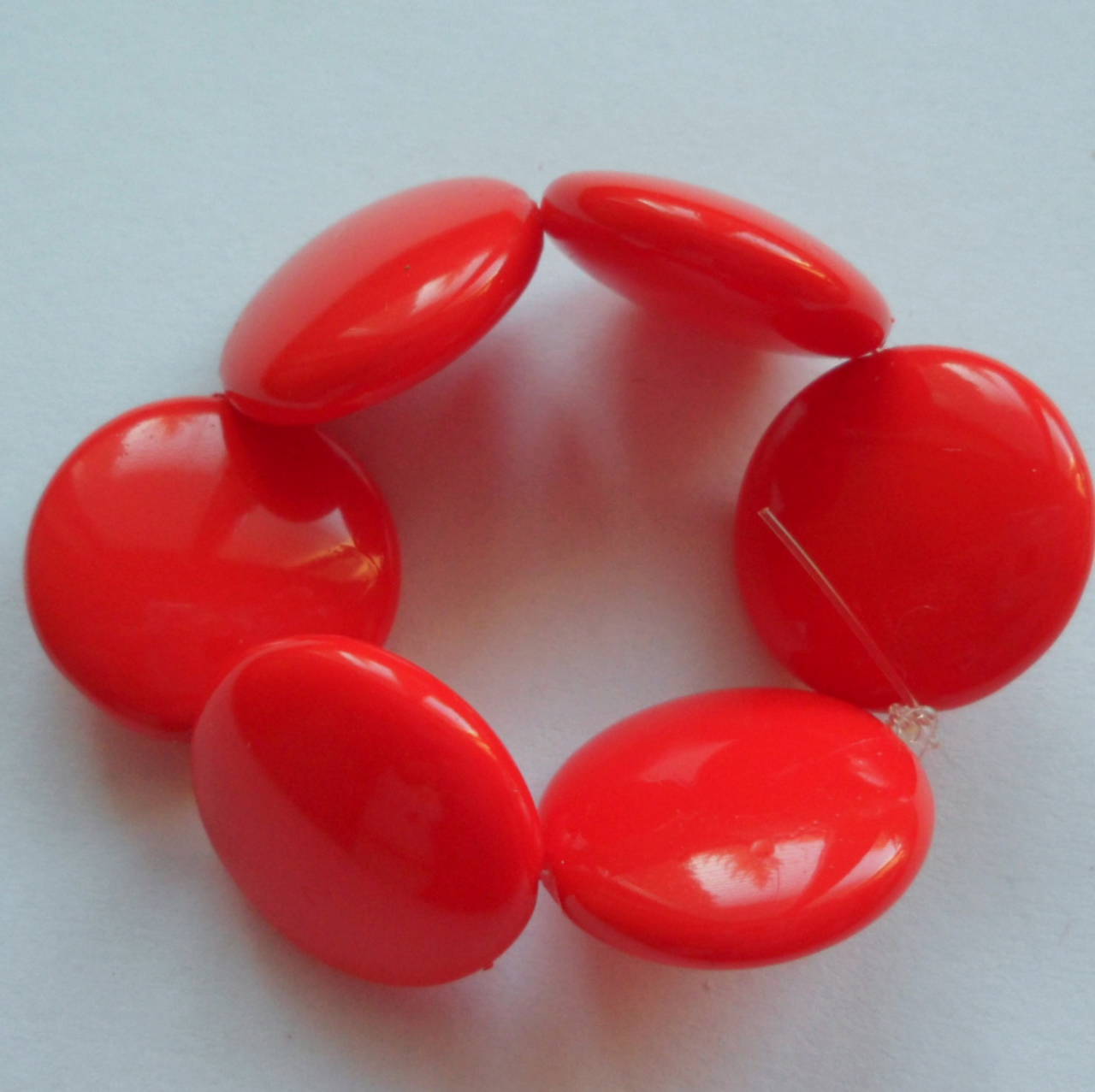 Skl.vosk.lentilky 17mm-6ks (červená)