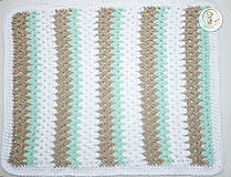 Detský textil - Háčkovaná detská deka (160x180 cm) - 8653598_