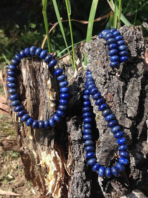 Lapis lazuli - sada šperkov v striebre