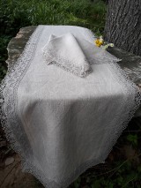 Úžitkový textil - Ľanová štóla Linen Ecstasy (38x150 cm) - 8654981_