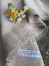 Úžitkový textil - Ľanová štóla Linen Ecstasy (38x150 cm) - 8654986_