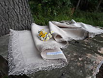 Úžitkový textil - Ľanová štóla Linen Ecstasy (38x150 cm) - 8654996_