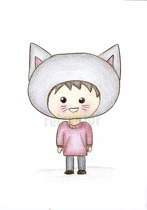 Kresby - Veľkohlav (mačka) - 8653807_