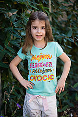 Detské oblečenie - nejem sladkosti,milujem ovocie - 8659494_
