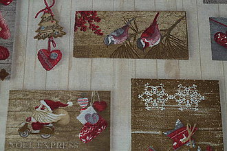 Textil - Látka Vianočné pozdravy - 8661240_