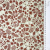 Textil - červené Vianoce, 100 % bavlna Nemecko, šírka 140 cm, cena za 0,5 m - 8660691_