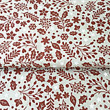 Textil - červené Vianoce, 100 % bavlna Nemecko, šírka 140 cm, cena za 0,5 m - 8660692_