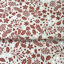 Textil - červené Vianoce, 100 % bavlna Nemecko, šírka 140 cm, cena za 0,5 m - 8660692_