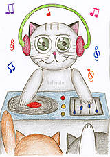 Kresby - Do mačky DJ - 8661690_