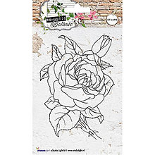 Nástroje - StudioLight - Romantic Botanic 223 - silikónová pečiatka s krásnou ružou - 8665532_