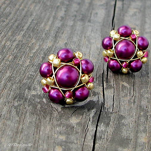 Náušnice - Napichovačky BLACKBERRIES - 8666193_