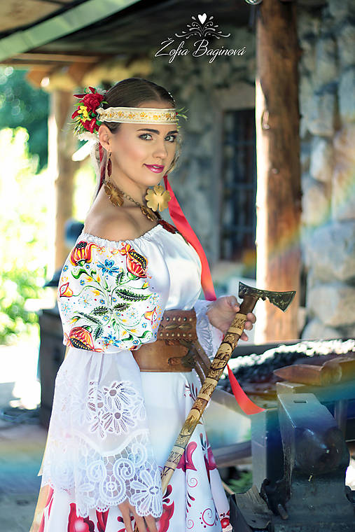 Blúzky a košele - folk blúzka - 8669248_