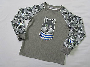 Detské oblečenie - Tričko "vlky" - 8669353_