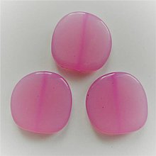 Korálky - MILK plast 23mm-1ks (ružová) - 8675561_