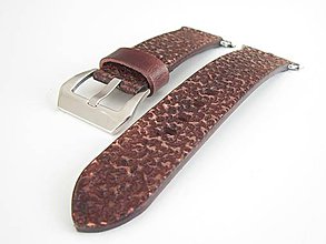 Náramky - Kožený remienok pre apple hodinky vintahe hnedá - 8681452_