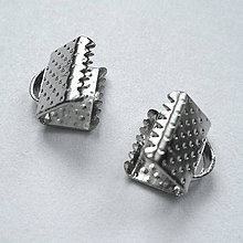 Komponenty - Koncovka 8mm-1ks (platina) - 8692111_