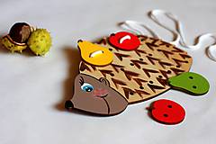 Hračky - Prišívacia hračka ježko prírodný - 8688960_