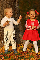 Detské oblečenie - Detské šaty s ľudovým motívom - 8688158_