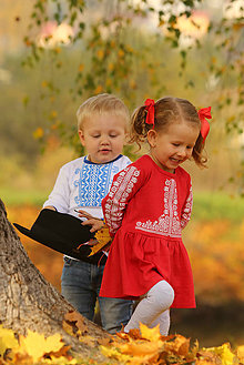 Detské oblečenie - Detské šaty s ľudovým motívom - 8688151_