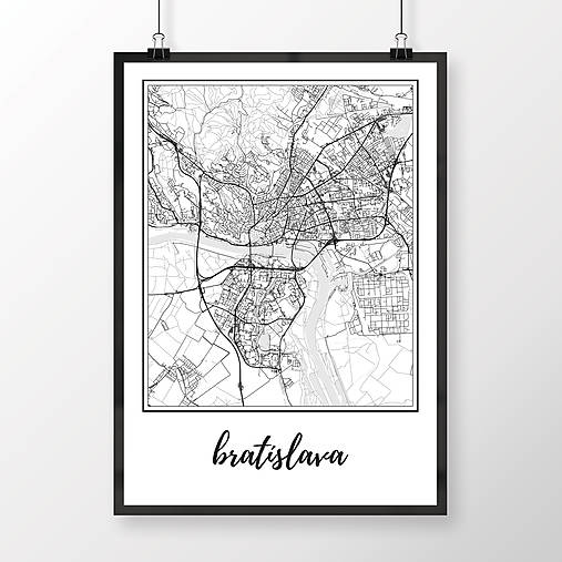 Grafika - BRATISLAVA, klasická, biela - 8688143_
