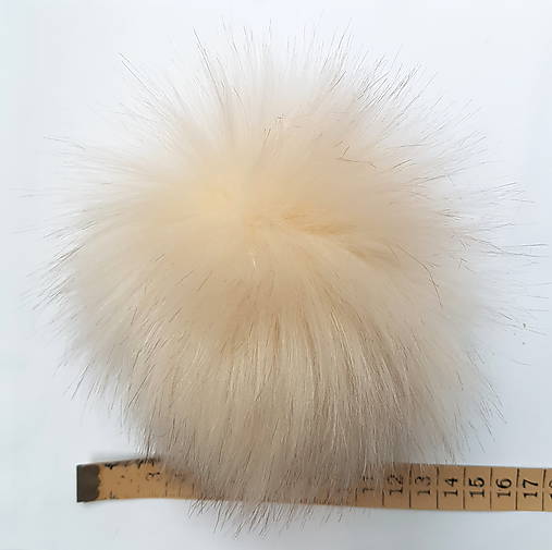 Materiál ručne robený - Kožušinový brmbolec č.62 - 8695548_