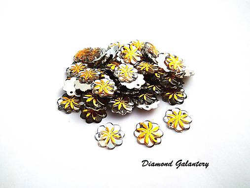 Galantéria - Ozdobné kamienky našívacie 15 mm - 8698534_