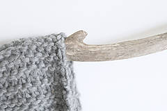 Úžitkový textil - Vlnená pletená deka 90 x 170 cm - 8699932_
