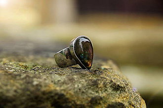 Prstene - Nerezový prsten.." Tear " - 8708102_