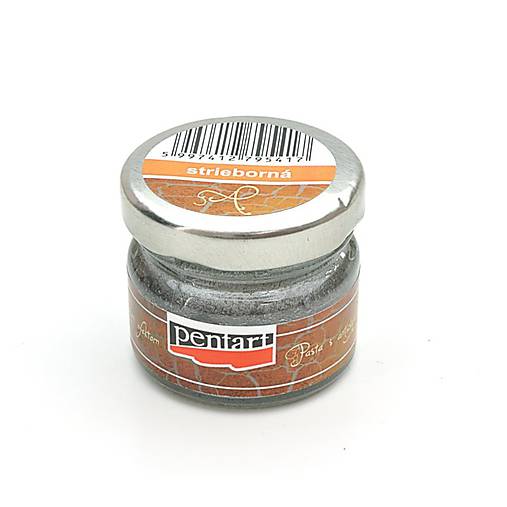 Farby-laky - Pasta na antikovanie-strieborná 20 ml - 8710850_