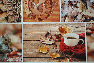 Textil - Látka Jesenný patchwork - 8718859_