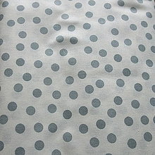 Textil - Kolekcia sivo-biela - Sivá gulička na bielom - 8715294_
