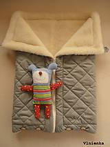 Detský textil - Deka DANIEL 100% merino Top Super wash ELEGANT 2 v 1 GREY sivá šedá - 8714972_