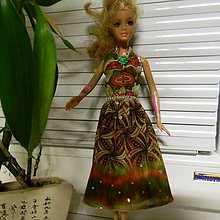 Hračky - Šité Barbie šaty 1 (Koktailové šaty) - 8719593_