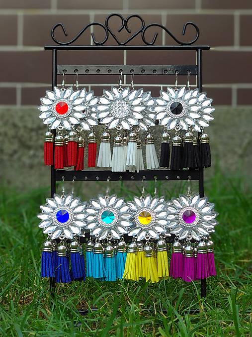 Náušnice - Náušničky s troma strapčekmi ;)  - 8723886_