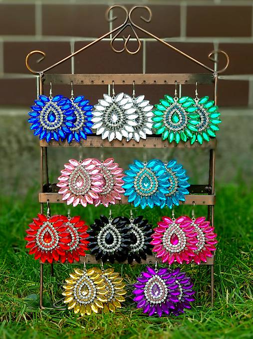 Náušnice - Krásne trblietavé náušničky ;)  - 8723966_