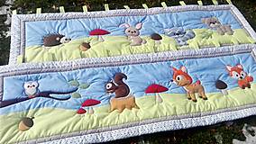 Detský textil - zásteny s lesnými zvieratkami - 8721747_