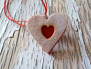 Náhrdelníky - linecké srdce - náhrdelník (linecké srdce - náhrdelník 1) - 8723747_