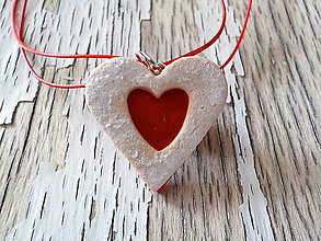 Náhrdelníky - linecké srdce - náhrdelník (linecké srdce - náhrdelník 2) - 8723748_