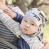Detský textil - Návleky na manducu na suchý zips - 1 pár - 8728667_
