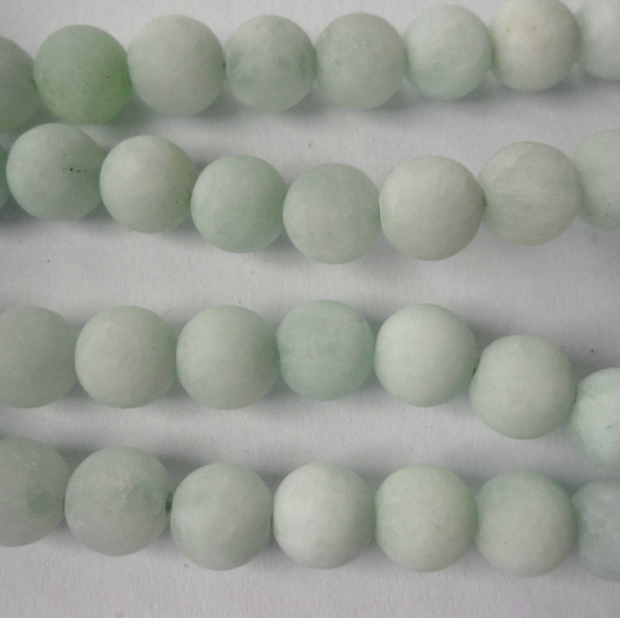 Jadeit matný 6mm-1ks (ľadový)