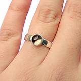 Prstene - Mini Elegant Smoky Quartz Ring Silver Ag 925 / Strieborný prsteň s dymovým krištáľom /0463 - 8730131_