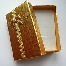 Obalový materiál - Krabička 5x8x2,5cm-1ks (zlatá) - 8731687_