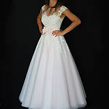 Šaty - Svetloružové svadobné šaty s tylovou sukňou rôzne farby - 8731098_