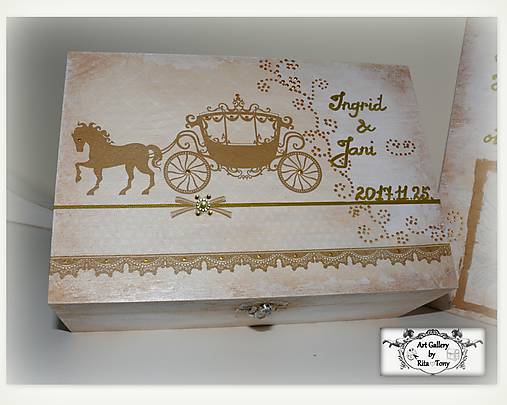 Darček pre svadobčanov-krabica "Gold" :)