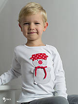 Detské oblečenie - tričko SNEHULIAK S HRNCOM kr/dl rukáv - veľ. od 86 do 128 - 8736703_