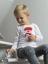 Detské oblečenie - tričko SNEHULIAK S HRNCOM kr/dl rukáv - veľ. od 86 do 128 - 8736722_