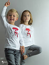 Detské oblečenie - tričko SNEHULIAK S HRNCOM kr/dl rukáv - veľ. od 86 do 128 - 8736725_